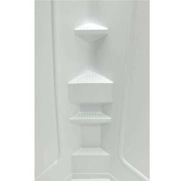 Lippert 32IN X 32IN NEO ANGLE SHOWER SURROUND; PICTURE FRAME FINISH; 68IN TALL 210324